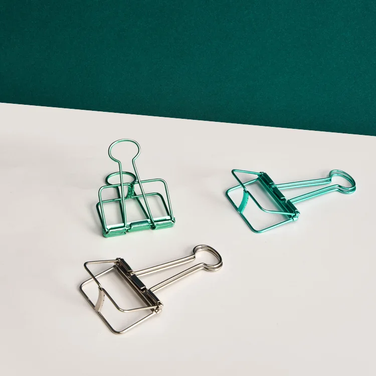 Hot Sale Office School Different Size Custom Logo Metal Paper Binder Clip