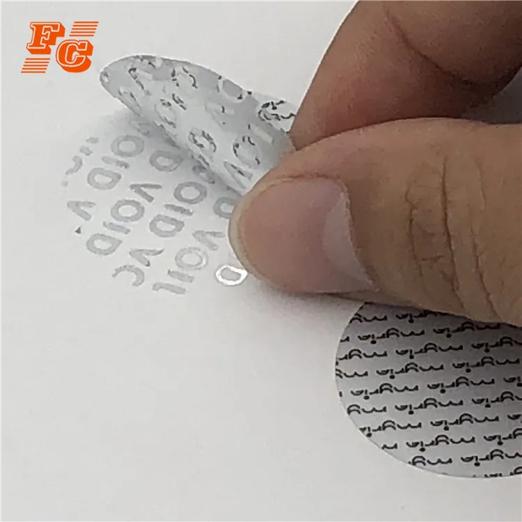 VOID open void security label sticker roll for electronic products