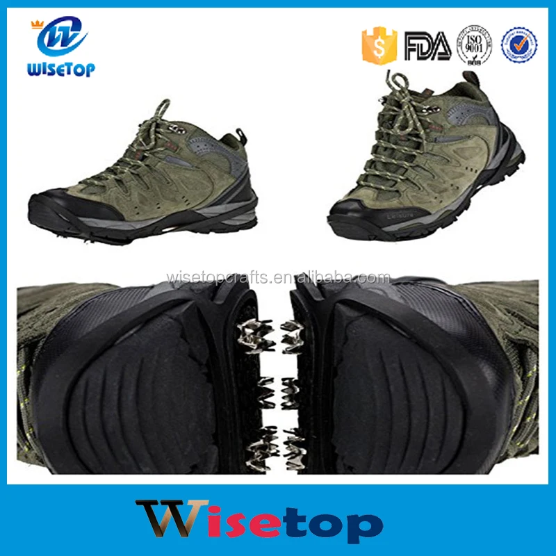 Hot Sale Durable Traction Cleats for Snow and Ice/Snow Grips for Shoes Black
