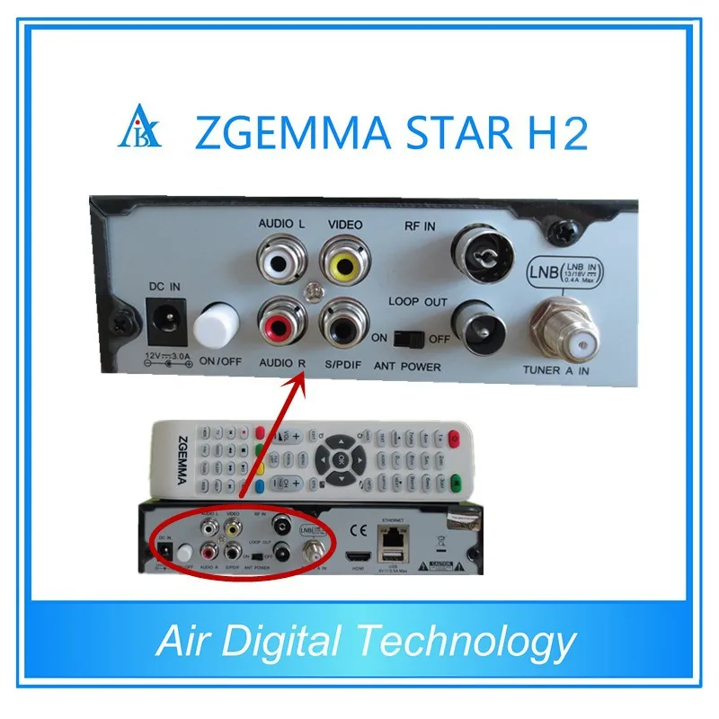 zgemma star h2 combo dvb-s2 dvb-t2 satellite receiver cable set top box price zgemma h2 stock