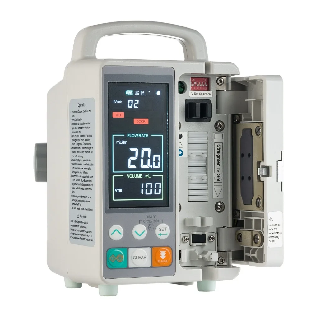 
2020 Popular New technology color display CE marked infusion pump 