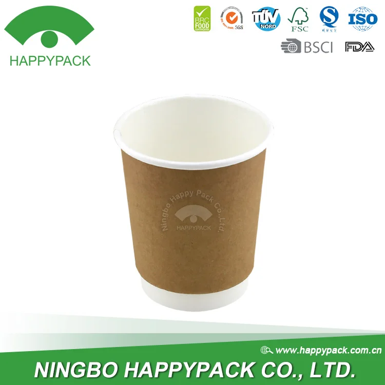 Disposable Environmental Friendly High Quality Double Wall Cup 8oz hot coffee paper cup