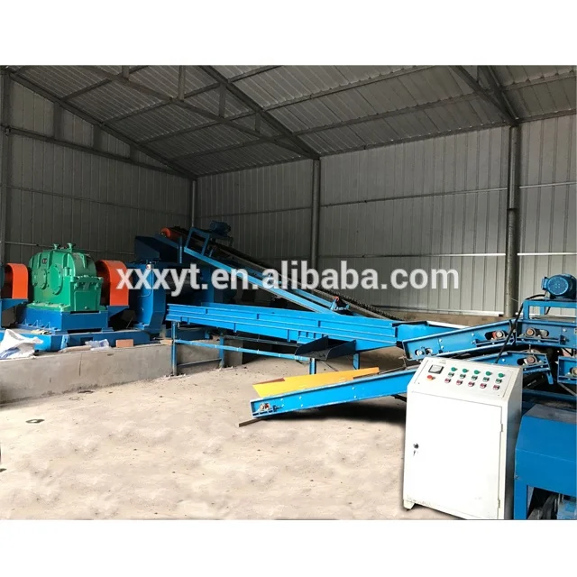 Automatic waste tyre recycling machine/tire recycling production line/tyre shredder line