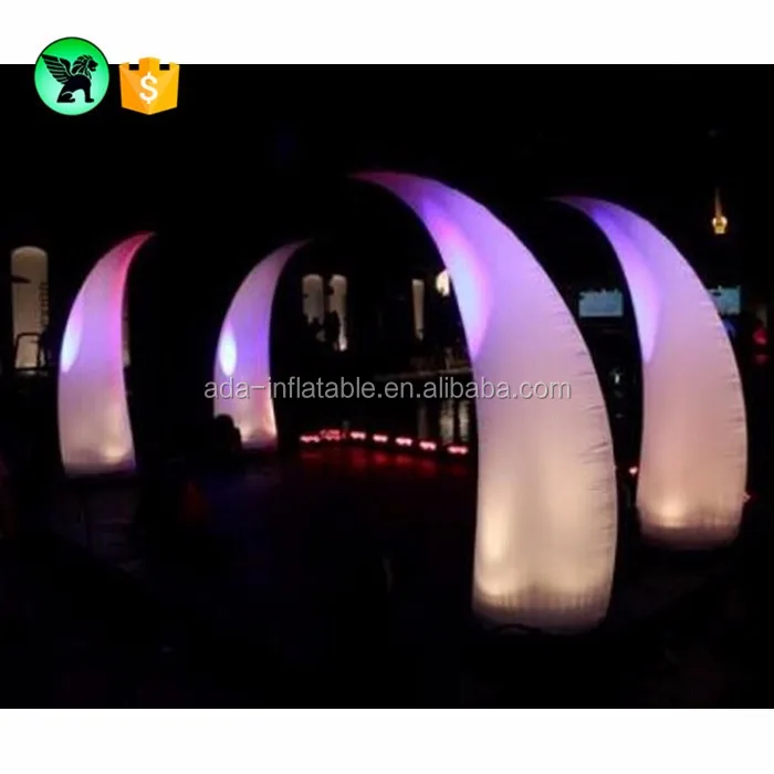 2017 Festival Event Decoration LED Light Inflatable Mammoth Tusk For Sale ST102