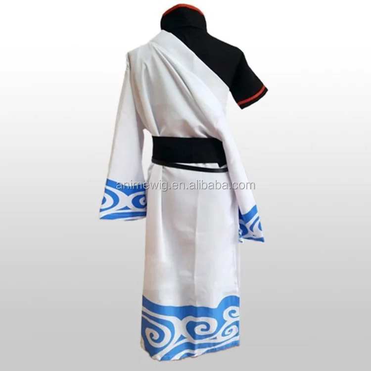 Japanese hot anime GINTAMA Sakata silver long sleeve men whole uniform set clothes cosplay costume