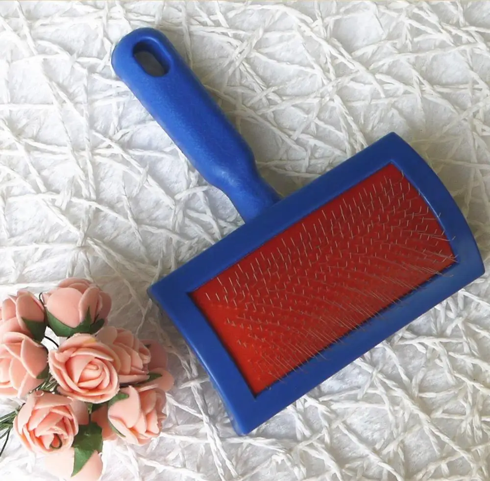 As Seen On TV Small Size Pet Hair Cleaning Supply Dog Cat Animal Puppy Fur Removal Slicker Comb Brush