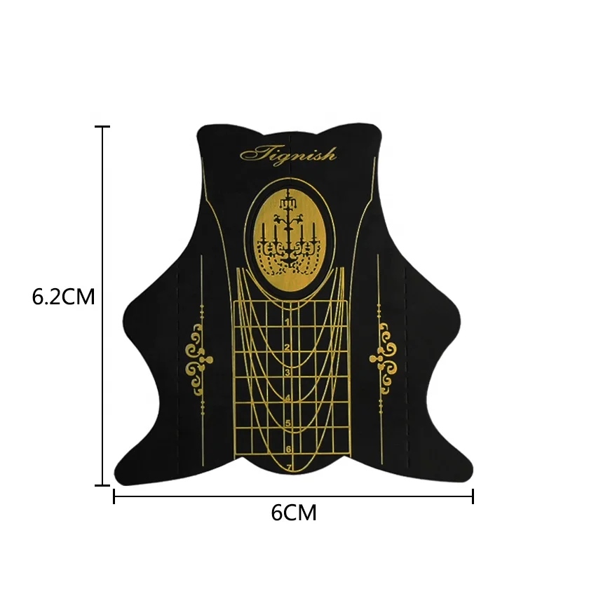 Форма для ногтей KSM OEM 500 шт./рулон с толстой бумагой для акрилового УФ-геля направляющая для наращивания ногтей инструменты для наращивания ногтей