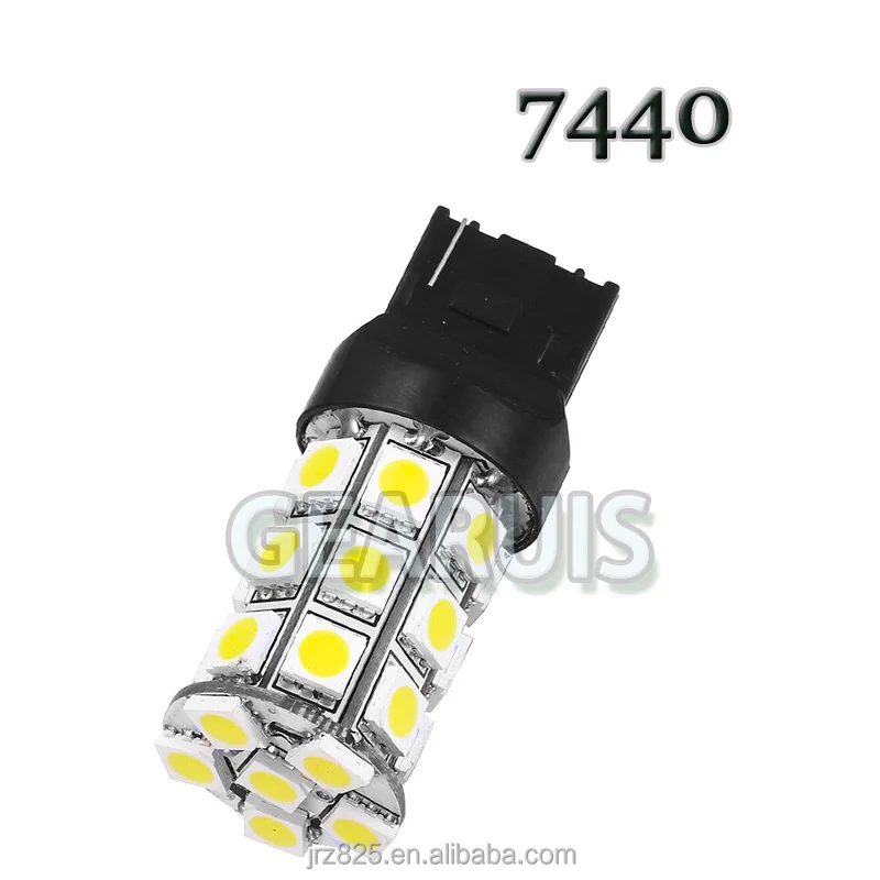 T20 7440 7443 27 smd 5050 led bulb lamp W21/5W White red amber turn signal light bulbs tail bulb reverse lights