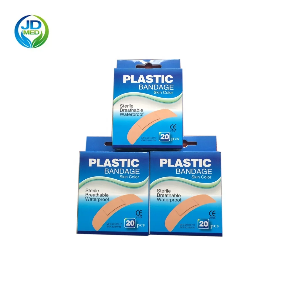 Direct factory-  First Aid Sterile Adhesive fabric Wound Plaster  100pcs/box,/fabric plaster