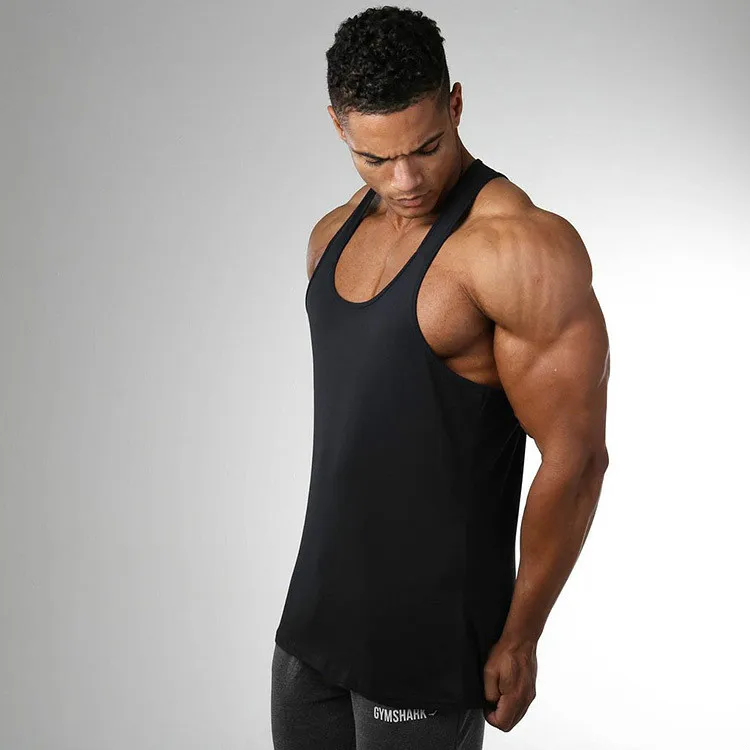 
Sport Mens Fitness Elastic Tank Top Breathable Work Out Wear Jogger Vest For Running Gym 