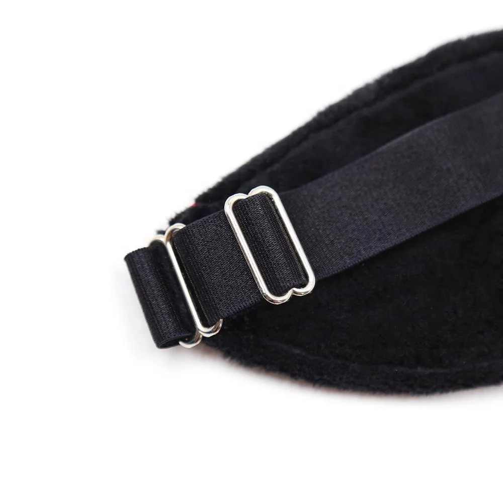 Bondage Mask with Plush High Quality Blindfold Genuine Leather Lace Mask for Adults Bondage Games Purple BLINDFOLD BONDAGE TOY