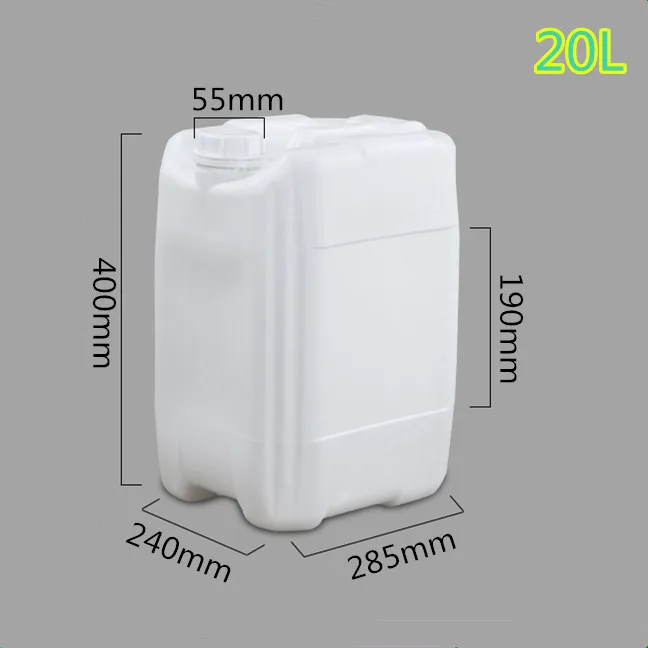 HDPE Plastic Material Fluorinated Conventional Square Bottle For Domestic Laundry Detergent