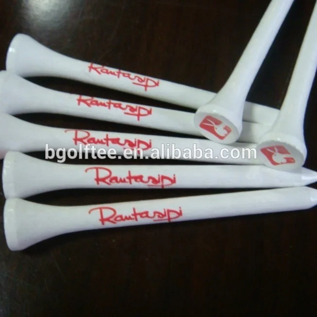 
Super quality wooden golf tees with special logo printed on cup or shank 