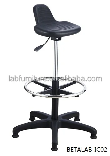 Laboratory Furniture Swivel Lab Chair Adjustable Esd Lab Stools Chair Without Wheels