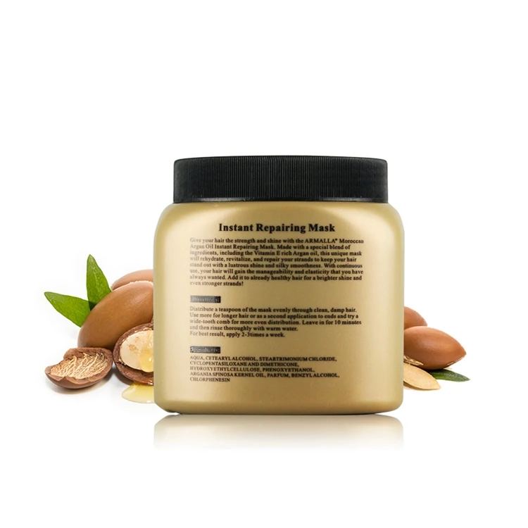 Профессиональная коллагеновая маска для волос, индивидуальная этикетка, Бразильская кератиновая маска для лечения аргановых волос