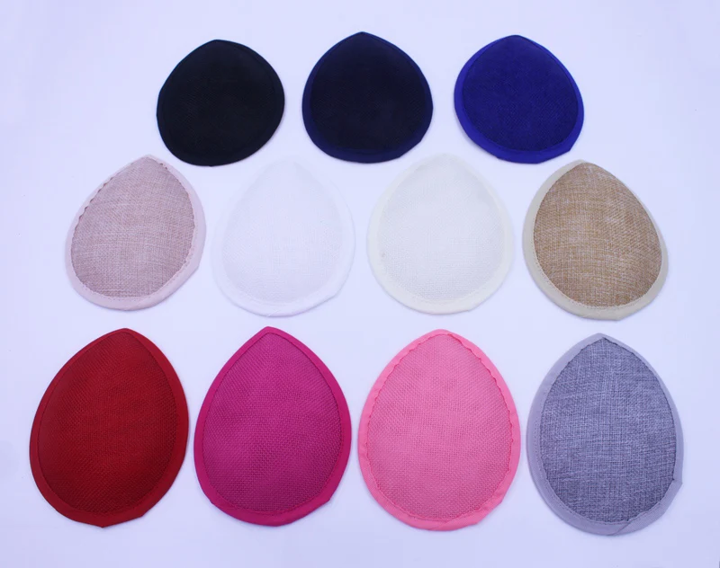 High Quality 13*10.5 cm Teardrop Buckram Base Base For Women Making Fascinator Headpiece Headwear