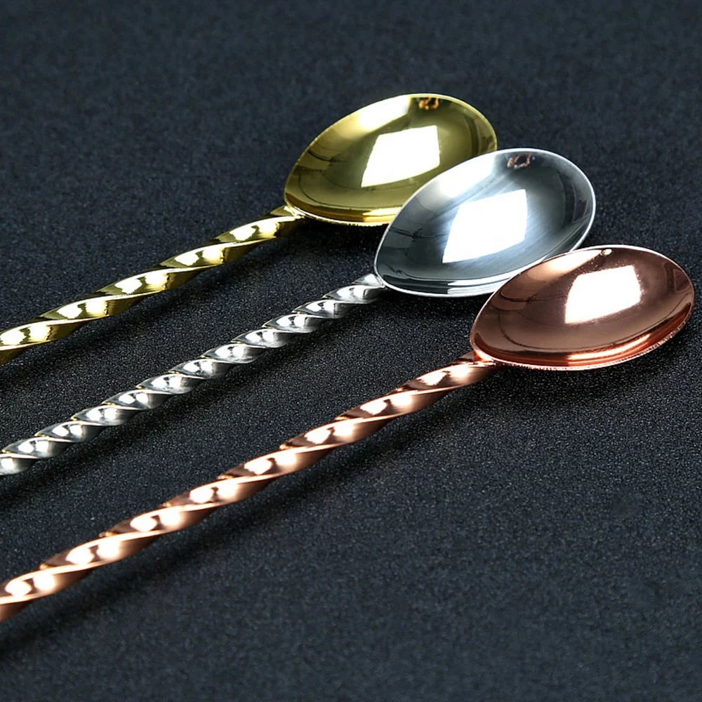 high quality stainless steel copper coating bar spoon