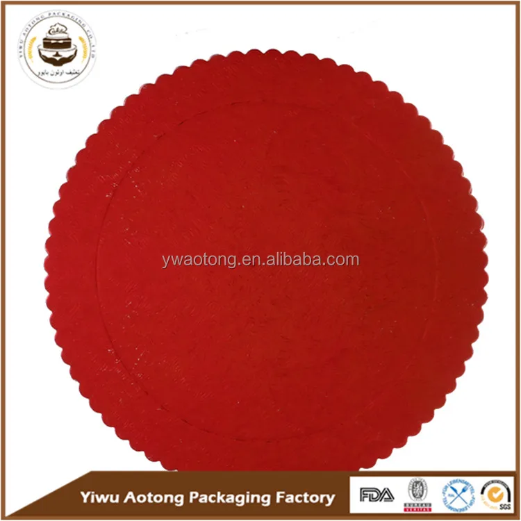 China Wholesale Round Shape Gold And Silver Cake Base