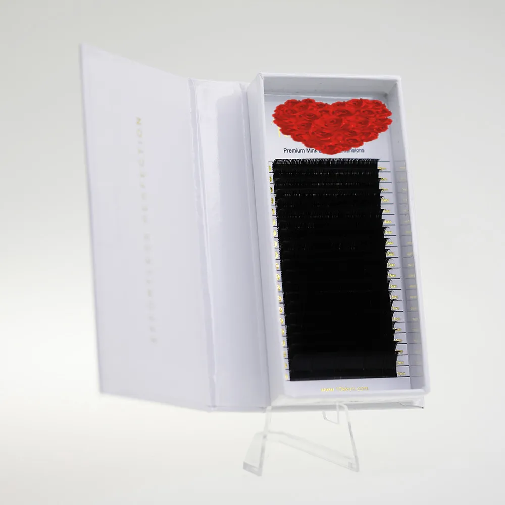 
Free Sample Easy fan mega Russian Volume lashes C D Curl Eyelash Extension 0.07 blooming eyelashes 