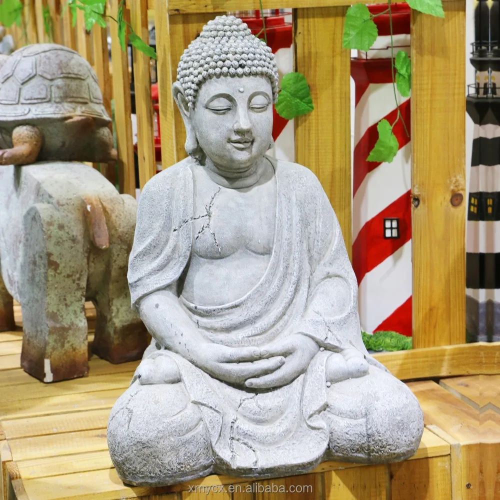 Hand carved magnesium oxide garden buddha stone statues for sale
