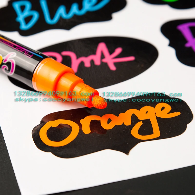 2022 new  Dual Tip Assorted Color Chalk Markers for Blackboard Liquid Chalk Markers OEM Chalkboard pen