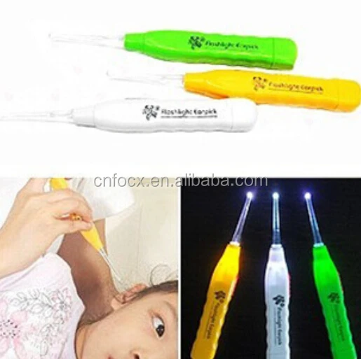 High quality led flashlight earpick , Ear Wax Cleaner Lighting Earpick , Curette ear scoop