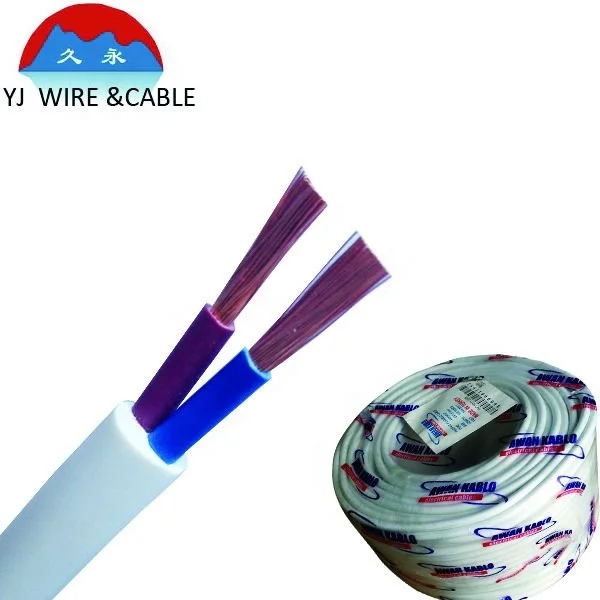 china electrical supplier copper wire 3/4 core royal cord cable PVC insulated 1.5/2.5/4/6mm2 ningbo electric wire prices