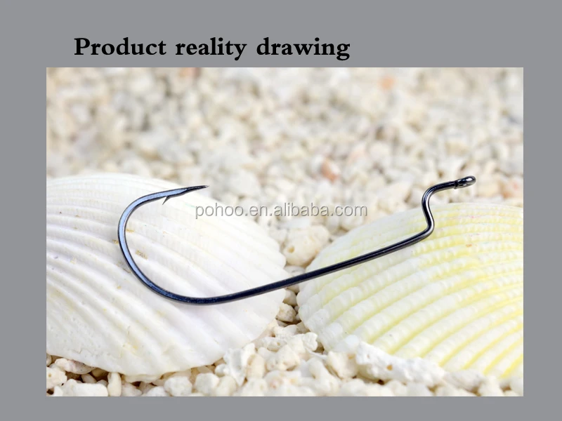 
High quality stronger worm bass fishing hook popular 