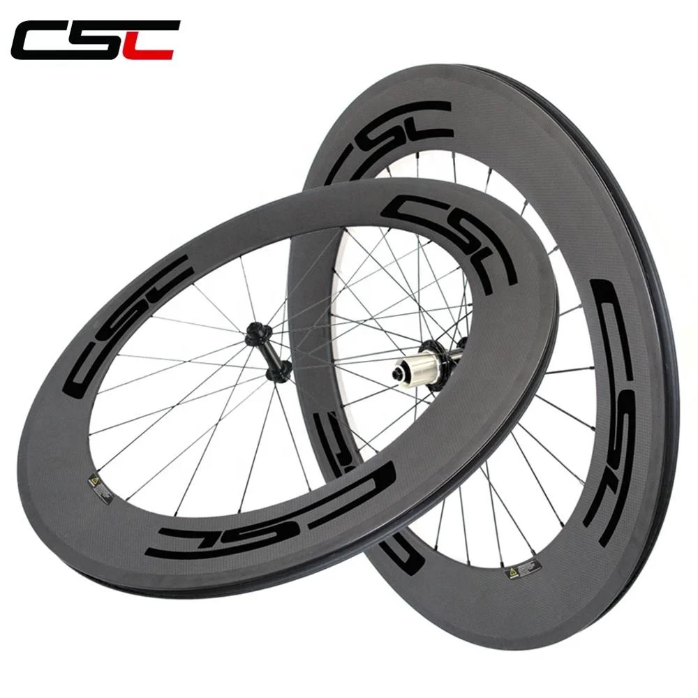 CSC Carbon Road Wheels 24mm 38mm 50mm 60mm 88mm Depth Profile Tubular Or Clincher Cycling bicycle racing wheels with R13 Hub