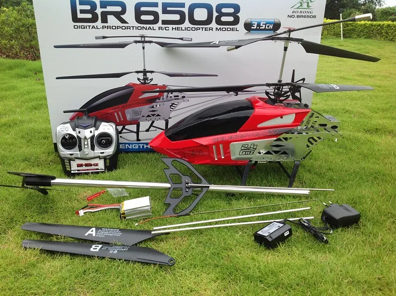 130cm BR6508 6508 2.4G big 4ch single blade rc helicopter