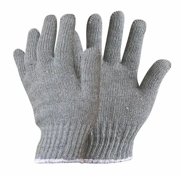 10 gauge cotton seamless knitted working protective gloves