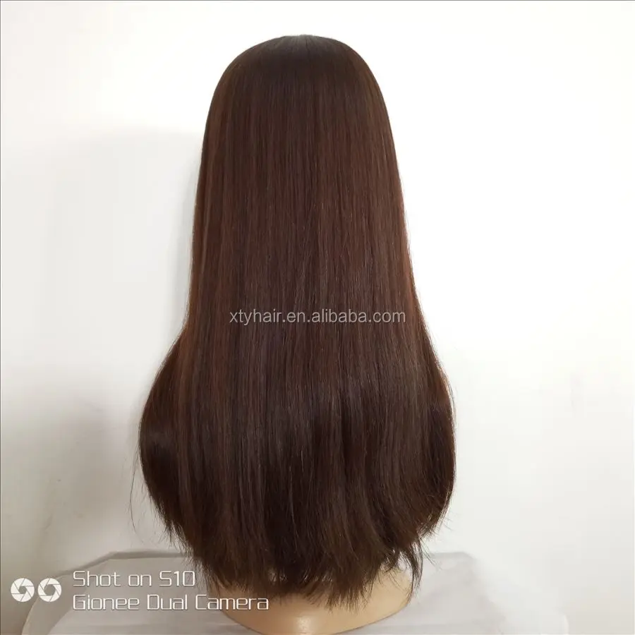 Best quality human hair wig wholesale silk top jewish wig