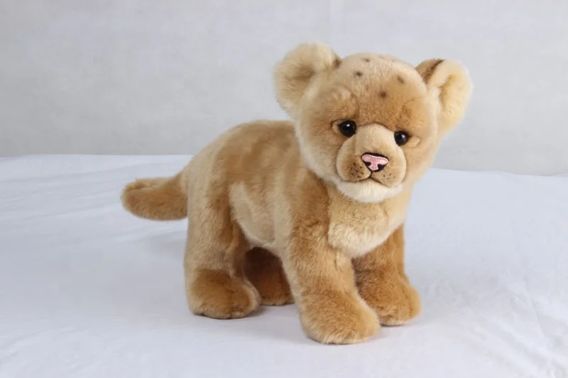 Softness Comfort Plush Simulation Africa Lion Stuffed Wild Animal Lioness Baby Toys