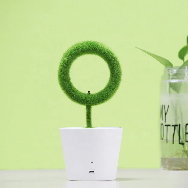 Decorative Room Air Ionizer Desktop Green Plant Air Purifier