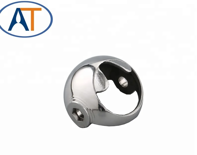 
Germany Standard stainless steel straight through elbow semi balls for alloy valve ball 