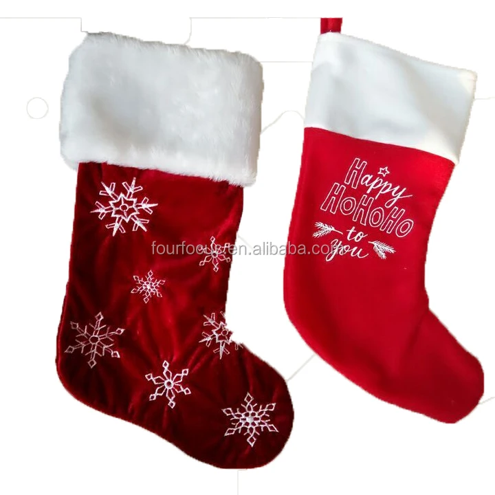 christmas stocking decoration custom christmas stocking red christmas stocking