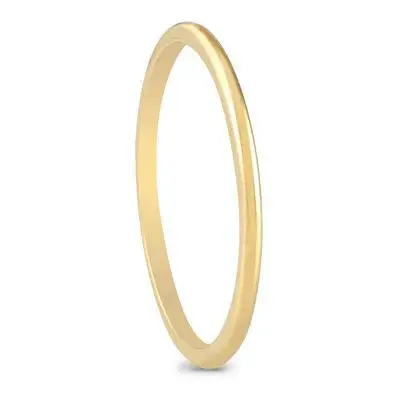 Simple design 2mm round shape stacking 925 sterling silver plain wedding band ring