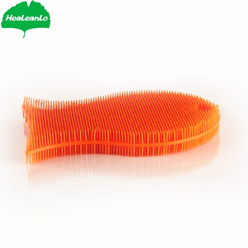 Silicone Scrub Sponge,Silicone Pot Cleaner, Silicone Utensils Dish Wash Scrubber or Baby Body Sponge