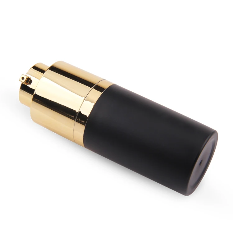30ml 50ml Rotation Cosmetic Packaging Acrylic PP Airless Bottle,airless pump bottle acrylic,black and gold airless pump bottles