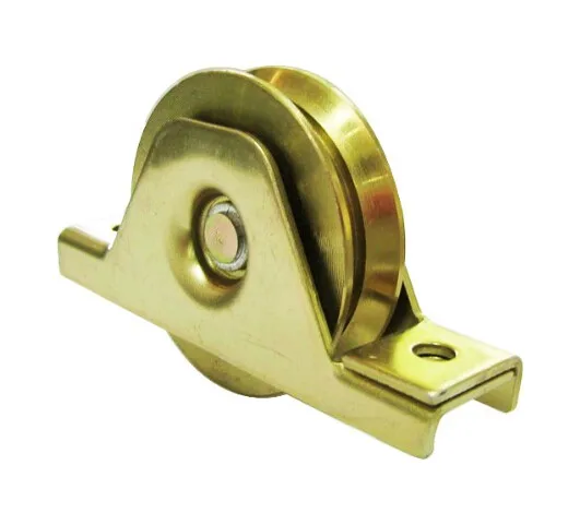 90mm sliding gate wheel u groove sliding gate roller with interior bracket