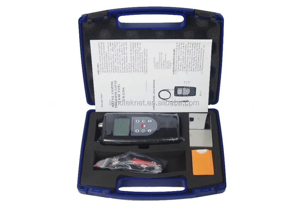 Magnetic Induction &Eddy Current Coating Thickness Gauge CM-1210A 0~2000 um big LCD display