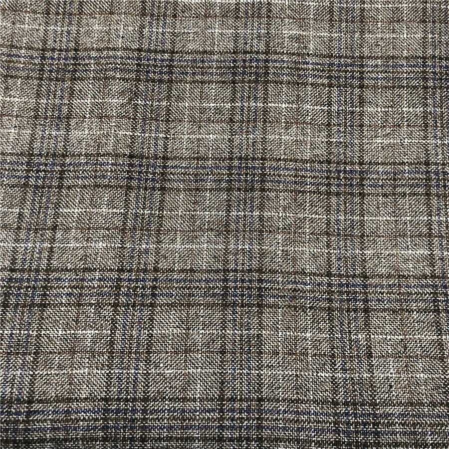 70% полиэстер 30% искусственный материал тяжелая ткань проверенный дизайн текстурированный костюм мужской блейзер пальто ткань поставщик из Гуанчжоу