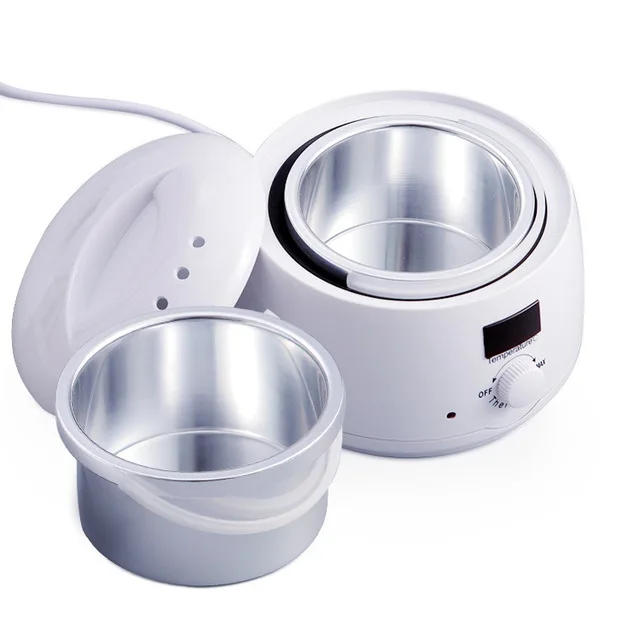 Professional hair removal wax warmer kit with LCD temperature display
