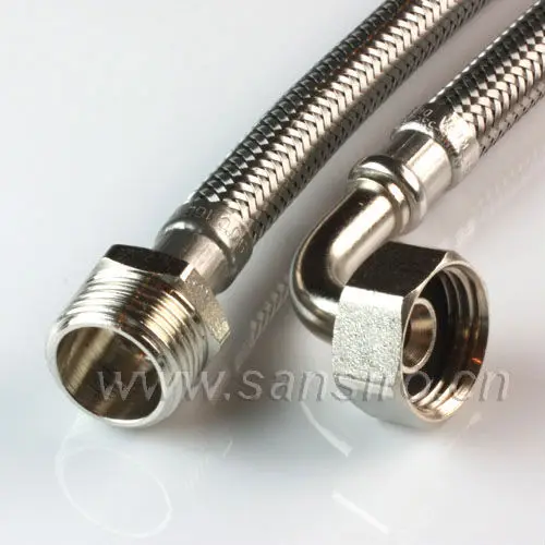 Stainless Steel Wire Braided Flexible Water Connecting Pipe