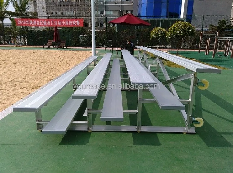 4 rows portable aluminum bleachers