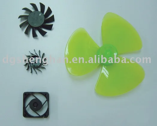 Injection plastic mold for cooling fan blade