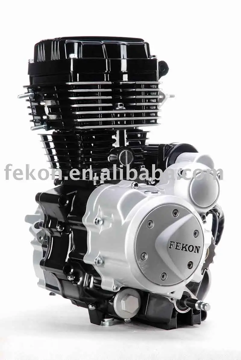 Motorcycle engine--Jinba-Middl Black edge white(L)
