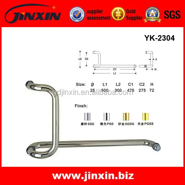 
Glass Door Folding Safety Grab Bar/Stainless Steel Door Handles /Safety Rails 