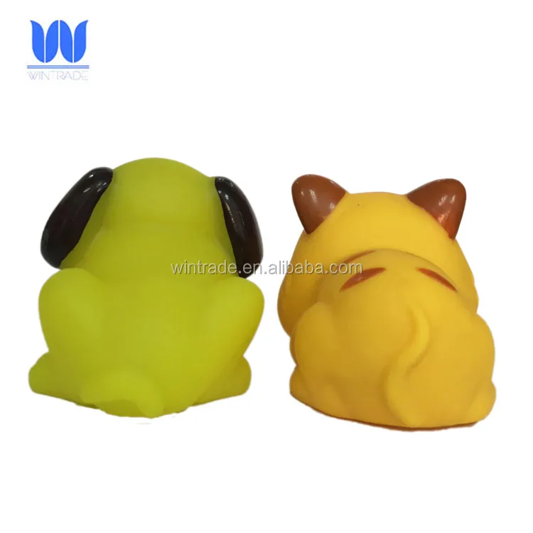 Squeaky farm animal toy rubber bath farm toy