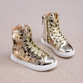 On Sale 2016 autumn girls fashion boots princess kids boots flat bottom ankle boots high quality